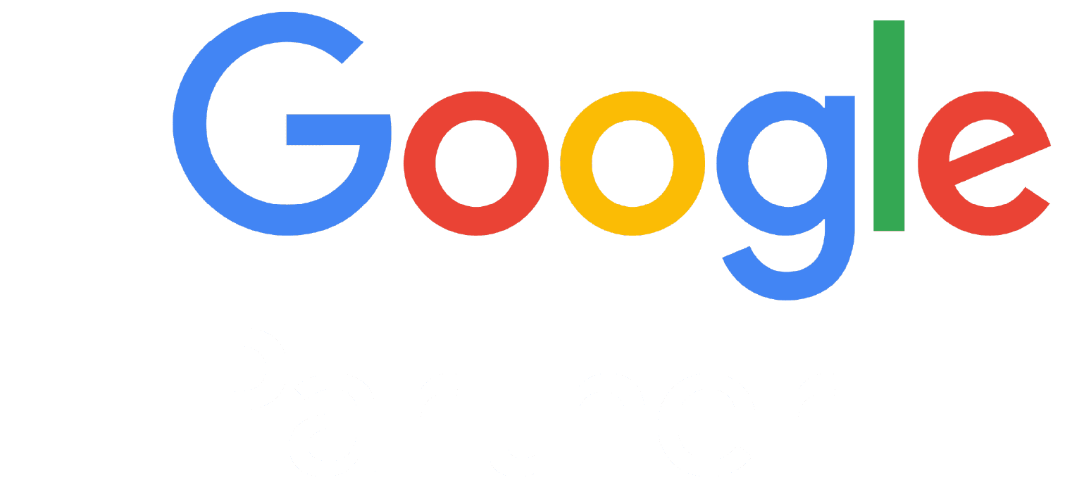 Google Partner - left align white